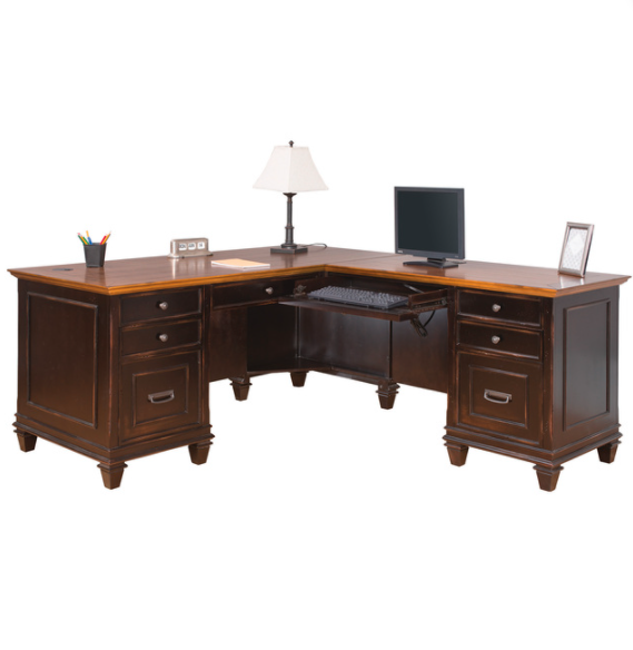 Tris=024 Refined Collection Right Hand Facing Open Desk L Shape 1