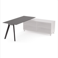 Tris=014 Sienna Collection 71″ Table with Single Leg