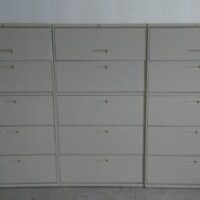 HON Lateral files 5 drawers (top drawer flip)
