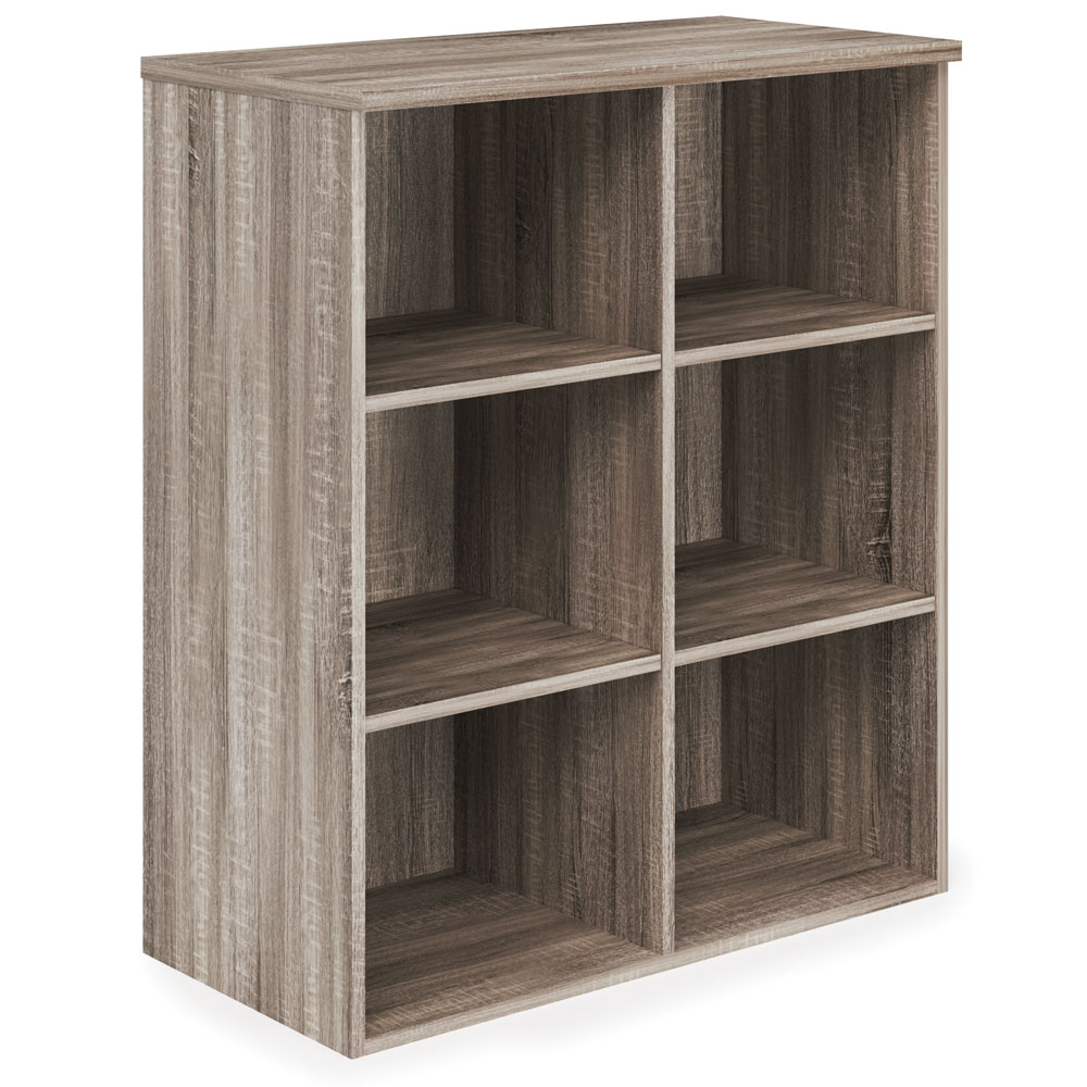 Riveted Collection Bookcase with Divided Shelves