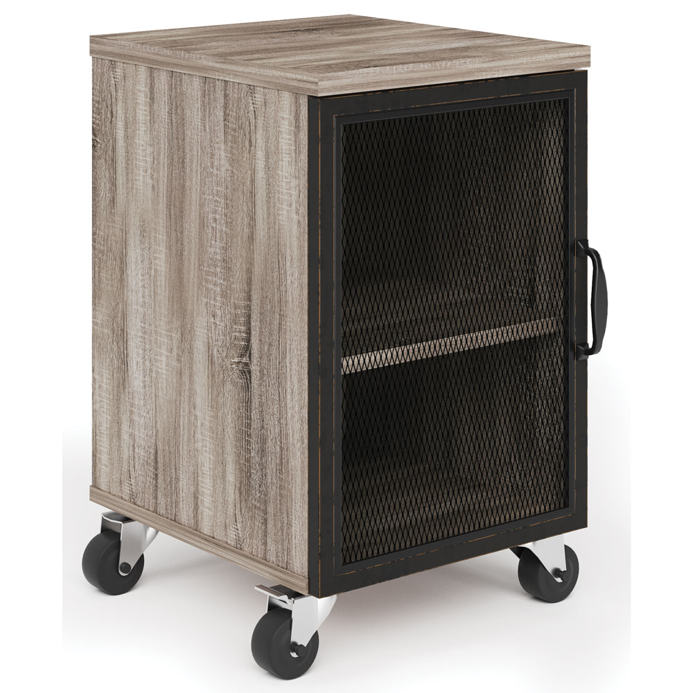 Riveted Collection Industrial Mobile Personal Cabinet