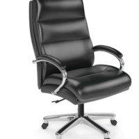 Tris=024 OS Big & Tall Collection Big and Tall Executive High Back Chair with Chrome Frame