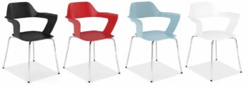 Stackable Chairs w/Chrome Frame