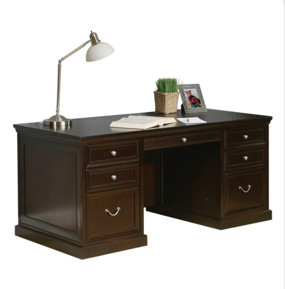 Tris=026 Markle Collection 68″ Double Pedestal Desk