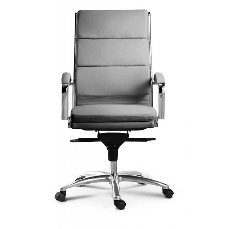 Livello High Back Executive Grey Leather* Chair