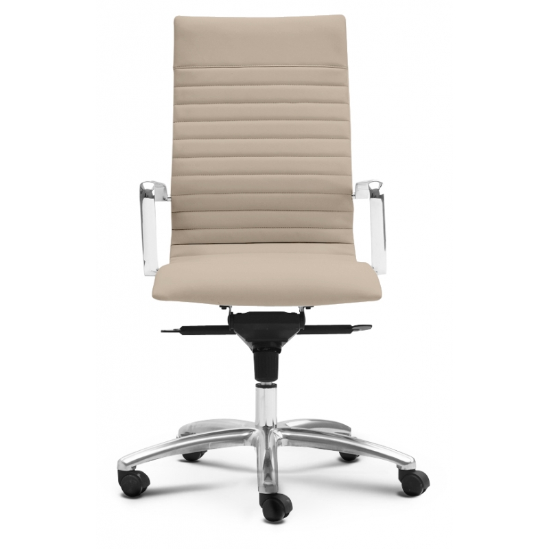 Zetti High Back Executive Sand Leather* Chair
