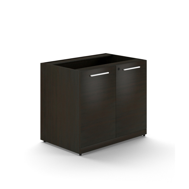 2 door storage cabinet with laminate doors W/O top – Espresso