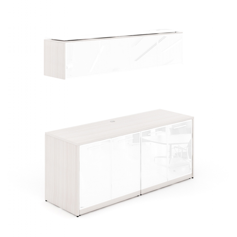 Double credenza with glass doors