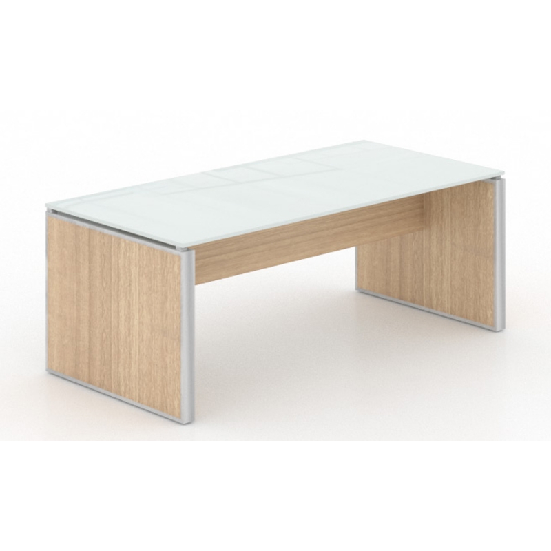 Coffee table – White glass top