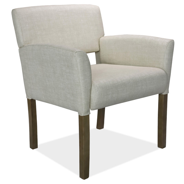 Adley Collection Guest Chair with Light Wood Legs