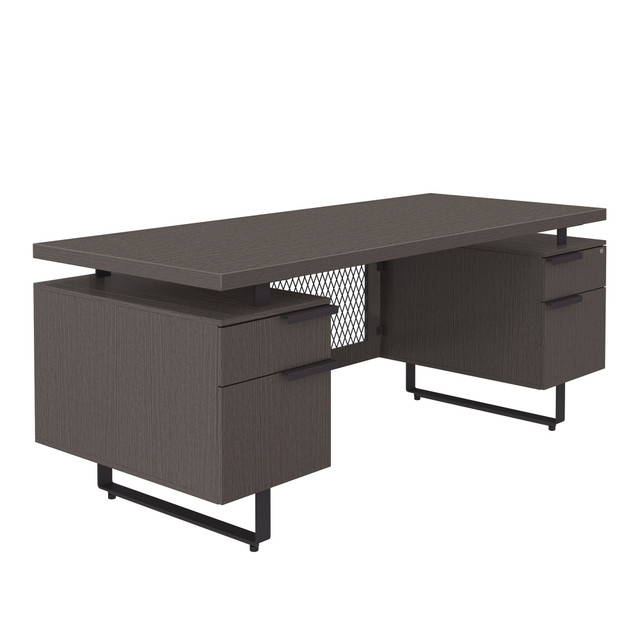Palisades Collection | Double Pedestal Desk – 72″ x 30″