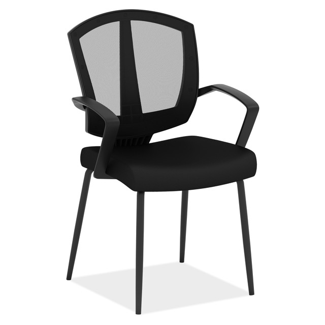 Sprint Collection Side Chair with Arms and Black Frame