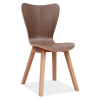 All Wood Guest Chair with Light Wood Base
