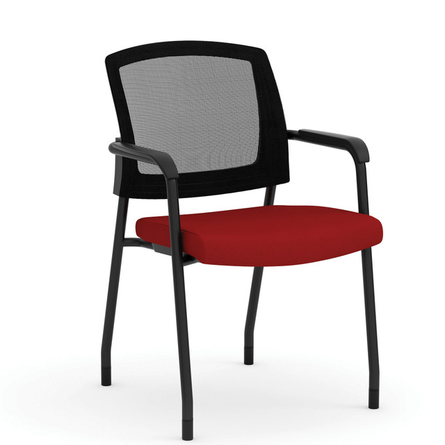 Parson Collection Micro Mesh Back Side Chair with Arms 1