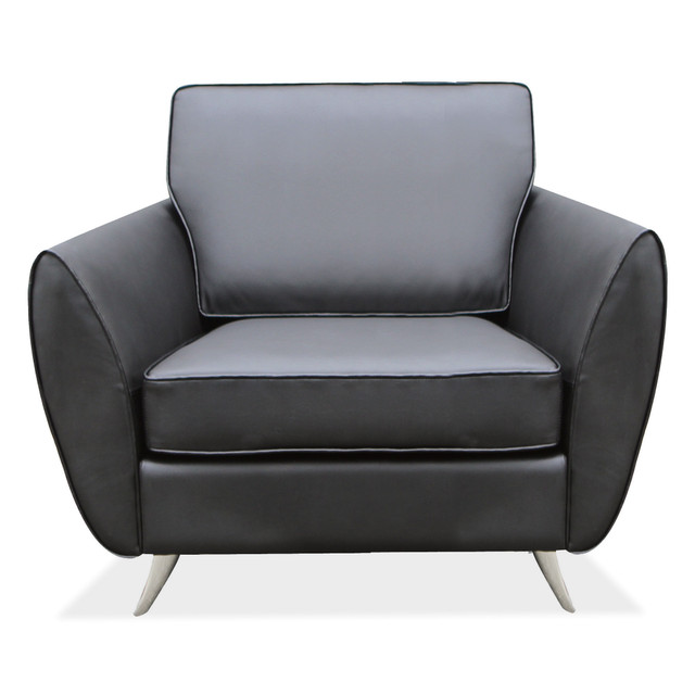Sterling Collection Club Chair with Brushed Chrome Legs