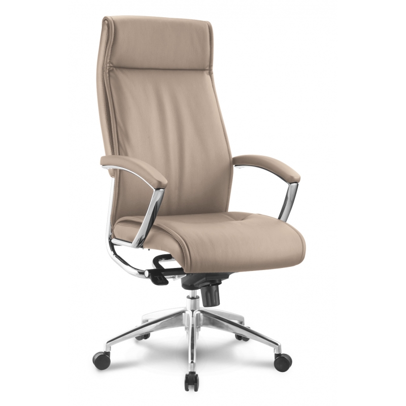 Alto High Back Executive Sand Leather Chair