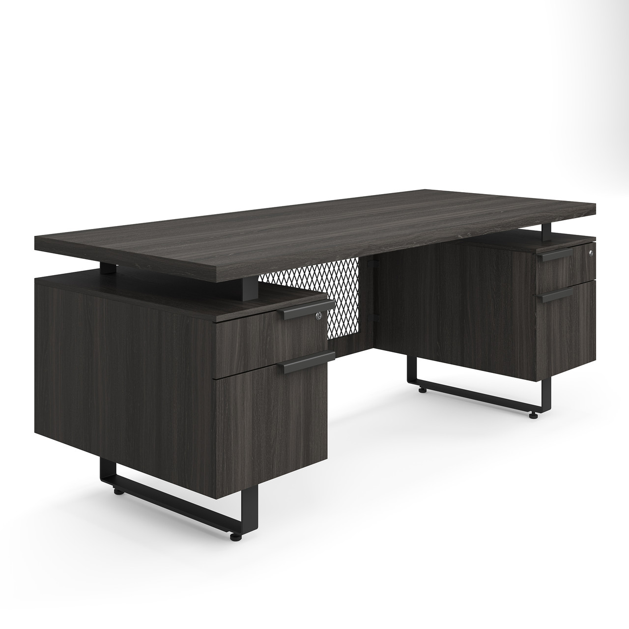 Palisades | Double Pedestal Desk – 72″ x 30″