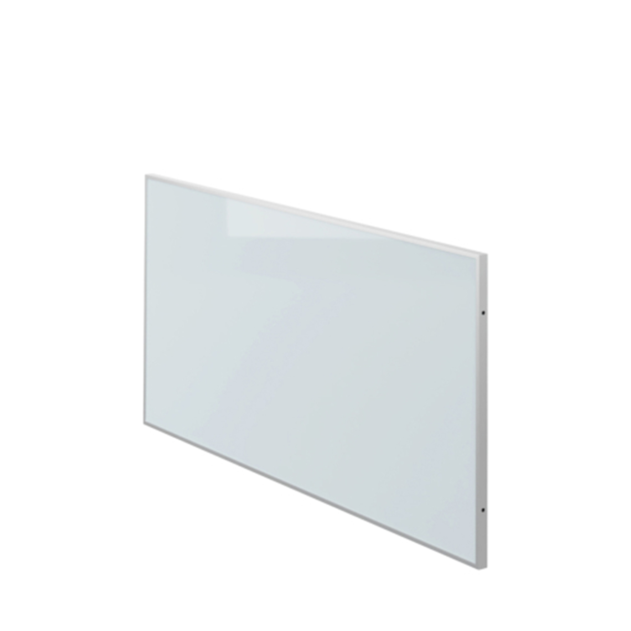 66″ Pure White Glass Modesty Panel