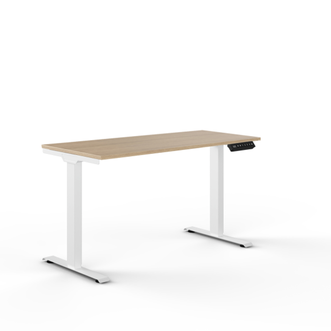 Elevare Height‑Adjustable Straight Frame – White