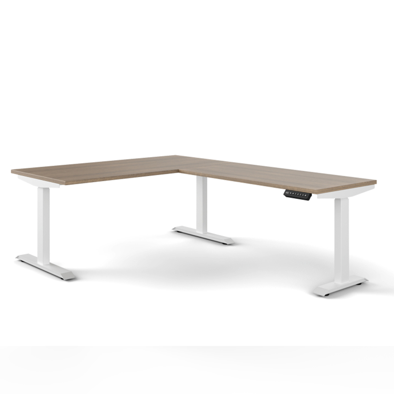 Elevare L Height‑Adjustable WHITE Frame