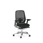 Zypher Mesh Back Chair Black Alum Base