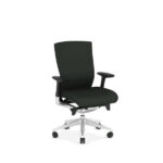 Slone Mesh Mid Back Chair Blk Fab Seat