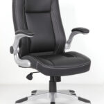 Genesis Flip Arm Task Chair Black Vinyl