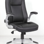 Genesis Flip Arm Task Chair Black Vinyl