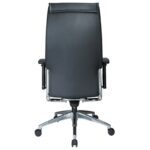 Alto High Back Executive Black Leather Chair adjustable soft arms - Image 2