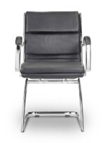 Livello Guest Chair Black Leather* - Image 5