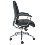 Alto Mid Back Executive Black Leather Chair - Image 3
