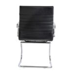 Black Leather Guest Chair - Image 5