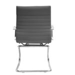 Grey Leather Guest Chair - Image 4