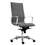 Zetti High Back Executive Grey Leather* Chair - Image 2