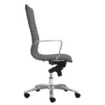 Zetti High Back Executive Grey Leather* Chair - Image 5