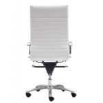 Zetti High Back Executive White Leather* Chair - Image 4