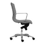Zetti Mid Back Executive Grey Leather* Chair - Image 2