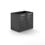 2 door storage cabinet with laminate doors W/O top - Grigio