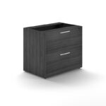 2 drawer lateral file cabinet W/O top