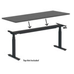 3-Stage, Deluxe Electric, Height Adjustable Base – 24”D