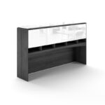 Deluxe hutch with glass doors