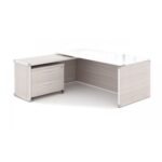 Potenza Executive desk – White glass top - Image 5
