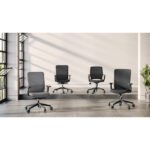OfficeSource | Orion | Mesh Back Conference Chair with Black Frame - Image 6