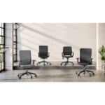 OfficeSource | Orion | Mesh Back Conference Chair with Black Frame - Image 6