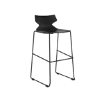 FLY Bar height stool Black Polypropylene shell