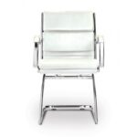 Guest Chair White Leather*