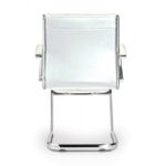 Guest Chair White Leather* - Image 4