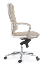 Livello High Back Executive Sand Leather* Chair - Image 4