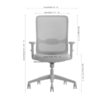 OfficeSource | Orion | Mesh Back Task Chair with Black Frame - Image 2