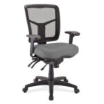 OfficeSource | CoolMesh | Multi Function, Mid Back Chair with Seat Slider and Black Frame - Image 4